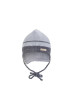 Čepice pletená zavazovací LA Outlast ® - Sv.šedá pruh - Vel. 2 (39-41 cm)