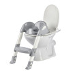 Židlička na WC - schůdky KIDDYLOO Thermobaby - Grey Charm
