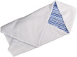 Letní zavinovačka fleece + bavlna  - Bílá/modré proužky