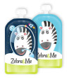 Kapsička na dětskou stravu pro opakované použití Zebra&Me 2 ks - Zebra + kosmonaut