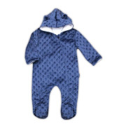 Zimní kojenecký overal z Minky Nicol Bubbles modrý