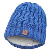Čepice pletená vlnky Outlast ® - tm.modrá