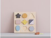 Puzzle dřevěné geometrické tvary