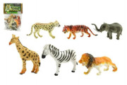 Zvířátka safari 6ks plast 10cm v sáčku