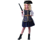 Kostým na karneval - pirátka, 110 - 120 cm