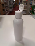 Plastová lahvička s odklápěcím uzávěrem bílá, 200 ml