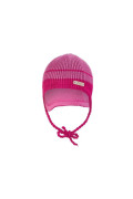 Čepice pletená zavazovací LA Outlast ® - Růžová pruh