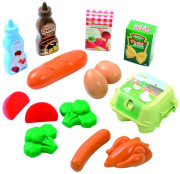Plastové hračky potraviny v síťce