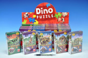 Puzzle Dinosauři 60 dílků+figurka v krabičce