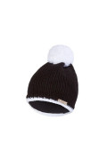 Čepice pletená Outlast ® - černá/bílá bambule