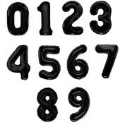 Nafukovací číslice černá 86 cm