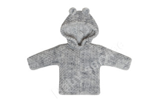 Kabátek s kapucí a oušky wellsoft minky Baby Service