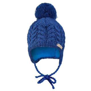 Čepice pletená zavazovací copánky Outlast ® - tm.modrá