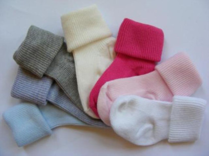 Kojenecké ponožky 0 - 6 m bavlna Sponks